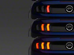 S650 Euro Sequential LED Tail Lights; Black Housing; Smoked Lens (10-14 Mustang)