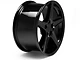 Saleen Style Gloss Black Wheel; Rear Only; 18x10 (10-14 Mustang GT, V6)