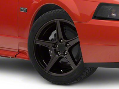 Saleen Style Gloss Black Wheel; 18x9; 30mm Offset (99-04 Mustang)