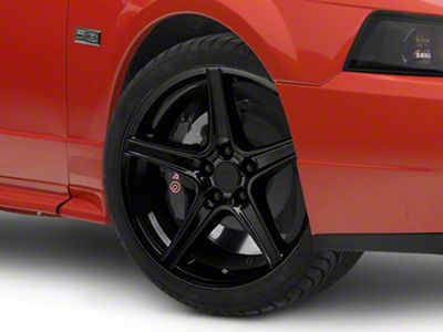 Saleen Style Gloss Black Wheel; 19x8.5 (99-04 Mustang)