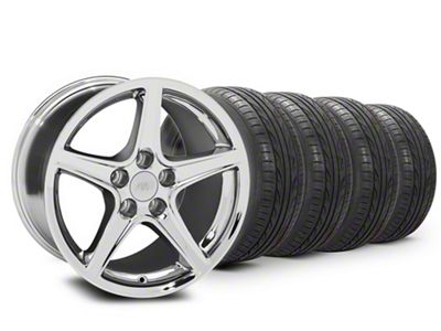 17x9 Saleen Style Wheel & Lionhart All-Season LH-503 Tire Package (94-98 Mustang)