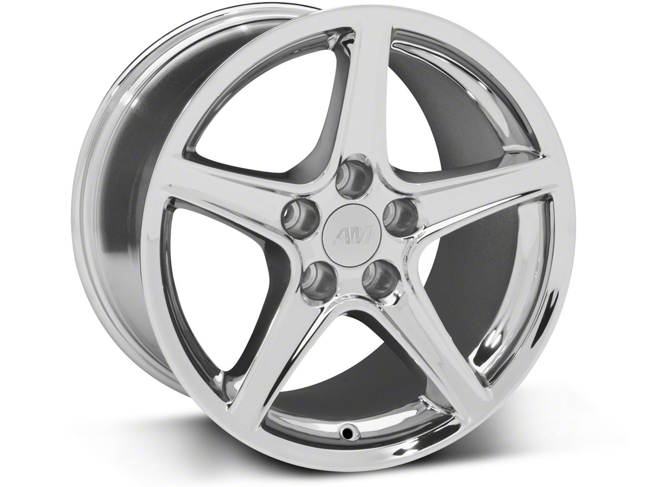 Mustang Saleen Style Chrome Wheel; 17x9; 24mm Offset (99-04 Mustang ...