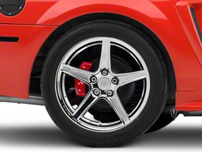 Saleen Style Chrome Wheel; Rear Only; 18x10 (99-04 Mustang)