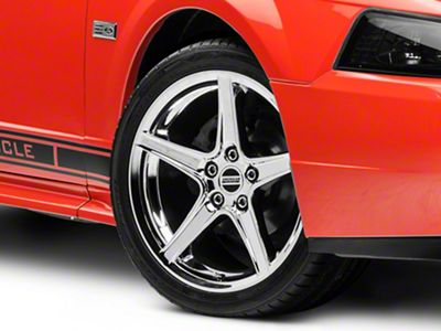 Saleen Style Chrome Wheel; 18x9; 30mm Offset (99-04 Mustang)