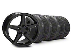 18x9 Saleen Style Wheel & Lionhart All-Season LH-503 Tire Package (05-09 Mustang GT, V6)