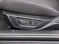 Seat Control Accent Trim; Raw Carbon Fiber (15-23 Mustang)