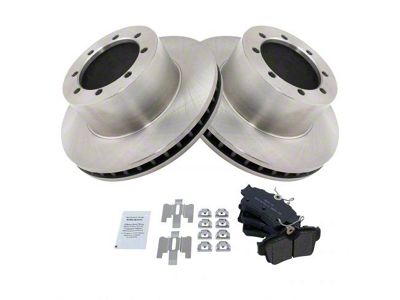 Semi-Metallic Brake Rotor and Pad Kit; Rear (94-04 Mustang Cobra, Bullitt, Mach 1)