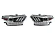 Sequential Projector Headlights; Matte Black Housing; Smoked Lens (15-17 Mustang; 18-23 Mustang GT350, GT500)