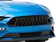 Shark Style Upper Grille with 3D LED Turn Signals; Matte Black (18-23 Mustang GT, EcoBoost)