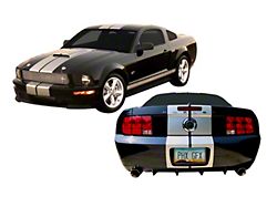 Shelby GT Style Lemans Racing Stripes; Race Red (05-09 Mustang)