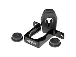 Shifter Stabilizer Bushing Kit with Billet Bracket; Black (11-14 Mustang)