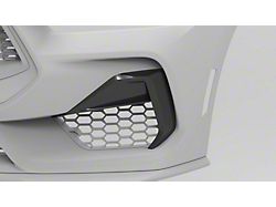 NYTOP Side Grille Trim Cover; Gloss Dry Carbon Fiber (24-25 Mustang GT)