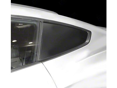 Side Rear Window Blackout Accent Decals; Gloss Black (15-17 Mustang Fastback)