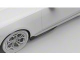 NYTOP Side Skirt Extension; Matte Black Polyurethane (24-25 Mustang)