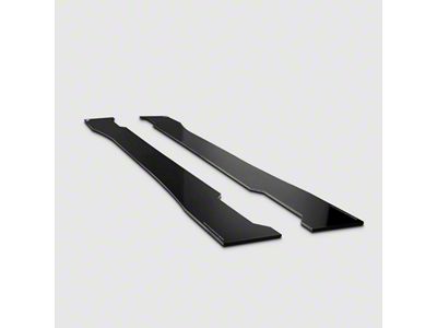 Side Skirt Splitter Set; Cross Faded (15-17 Mustang GT, EcoBoost, V6)