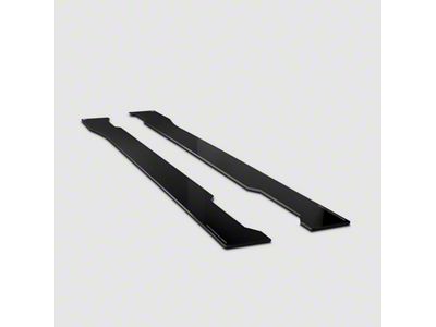 Side Skirt Splitter Set; Straight Faded (13-14 Mustang GT)