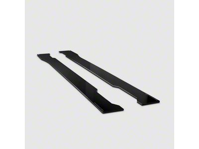 Side Skirt Splitter Set; Straight Faded (15-17 Mustang GT, EcoBoost, V6)