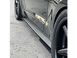 Side Skirts; Matte Black (15-17 Mustang GT w/ Performance Pack)