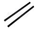 Drake Muscle Cars Door Sill Plates with Mustang Lettering; Black (79-93 Mustang)