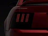 Sequential LED Tail Lights; Chrome Housing; Smoked Lens (99-04 Mustang, Excluding 99-01 Cobra)