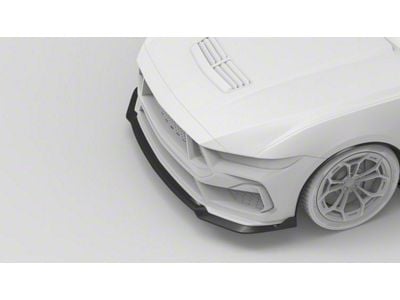 NYTOP Splitter Extension; Matte Carbon (2024 Mustang GT, EcoBoost)