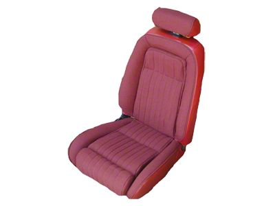 Sport Front Bucket and Rear Bench Seat Upholstery Kit; Interlude Cloth Inserts with Vinyl Trim (92-93 Mustang Hatchback)