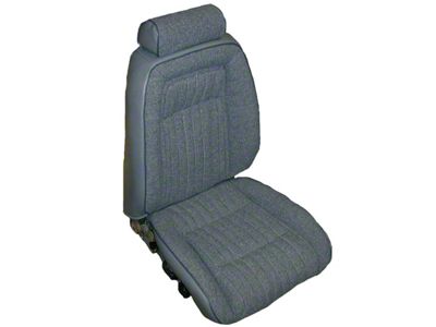 Sport Front Bucket and Rear Bench Seat Upholstery Kit; Interlude Cloth Inserts with Vinyl Trim (92-93 Mustang Convertible)