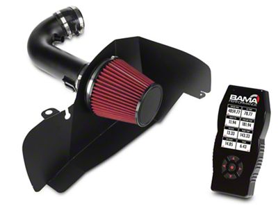 SR Performance Black Cold Air Intake and BAMA X4/SF4 Power Flash Tuner (15-17 Mustang GT)
