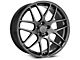 Staggered AMR Dark Stainless Wheel and Falken Azenis FK510 Performance Tire Kit; 20x8.5/10 (15-23 Mustang GT, EcoBoost, V6)