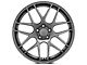 Staggered AMR Dark Stainless Wheel and Falken Azenis FK510 Performance Tire Kit; 20x8.5/10 (15-23 Mustang GT, EcoBoost, V6)