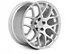 Staggered AMR Silver 4-Wheel Kit; 18x9/10 (10-14 Mustang, Excluding 13-14 GT500)