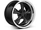 Staggered Bullitt Black Wheel and Falken Azenis FK510 Performance Tire Kit; 18x9/10 (99-04 Mustang)