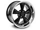 Staggered Bullitt Motorsport Black Wheel and Falken Azenis FK510 Performance Tire Kit; 18x9/10 (94-98 Mustang)