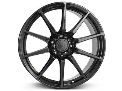 Staggered GT350 Style Black Wheel & NITTO NT555 G2 Tire Kit; 19x8.5 (15-22 Mustang GT, EcoBoost, V6)