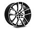 Staggered Magnetic Style Black Machined Wheel and Toyo Extensa High Performance II A/S Tire Kit; 19x8.5/10 (05-14 Mustang)