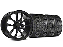 Staggered Magnetic Style Black Wheel and Toyo Extensa High Performance II A/S Tire Kit; 19x8.5/10 (05-14 Mustang)