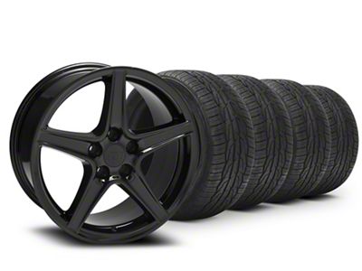 18x10 Saleen Style Wheel & Toyo All-Season Extensa HP II Tire Package (05-14 Mustang GT w/o Performance Pack, V6)