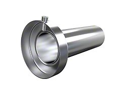 Stainless Muffler Silencer Tip; 4-Inch Inlet (Universal; Some Adaptation May Be Required)