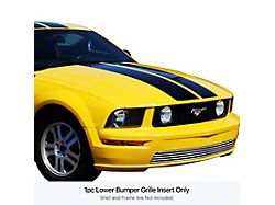 Stainless Steel Billet Lower Bumper Grille Overlay; Polished (05-09 Mustang GT w/o California Special Package)