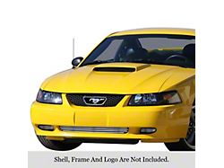 Stainless Steel Billet Lower Bumper Grille Overlay; Polished (99-04 Mustang, Excluding Cobra)