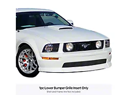 Stainless Steel Billet Lower Overlay Grille; Black (05-09 Mustang GT w/ California Special Package)