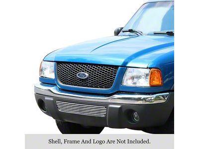 Stainless Steel Billet Upper Grille; Polished (99-04 Mustang, Excluding Cobra)