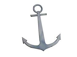 Stainless Steel Emblem; Anchor (Universal; Some Adaptation May Be Required)