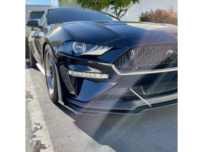 Standard Splitter Extension with GT500 Winglet Extensions (18-23 Mustang GT w/ Performance Pack)