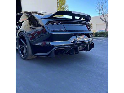 Stealth Diffuser; Full 3-Piece (18-23 Mustang GT)