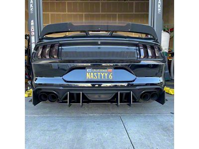 Stealth Diffuser; Main Center; Black (18-23 Mustang GT)