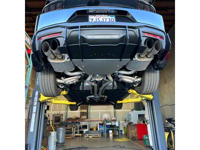 Stealth Diffuser; Main Center; Black (24-25 Mustang GT & EcoBoost w/ Active Exhaust)