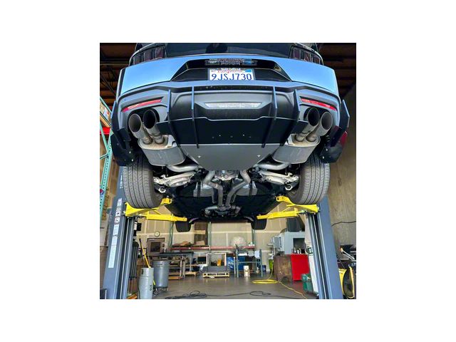 Stealth Diffuser; Main Center; Black (2024 Mustang GT & EcoBoost w/ Active Exhaust)