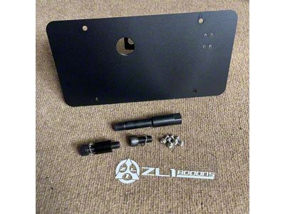 Stealth License Plate Holder with Shaft (24-25 Mustang GT w/ Performance Pack, Dark Horse)