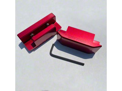 Stealth Lift Pads; Candy Red (05-23 Mustang Coupe/Fastback)